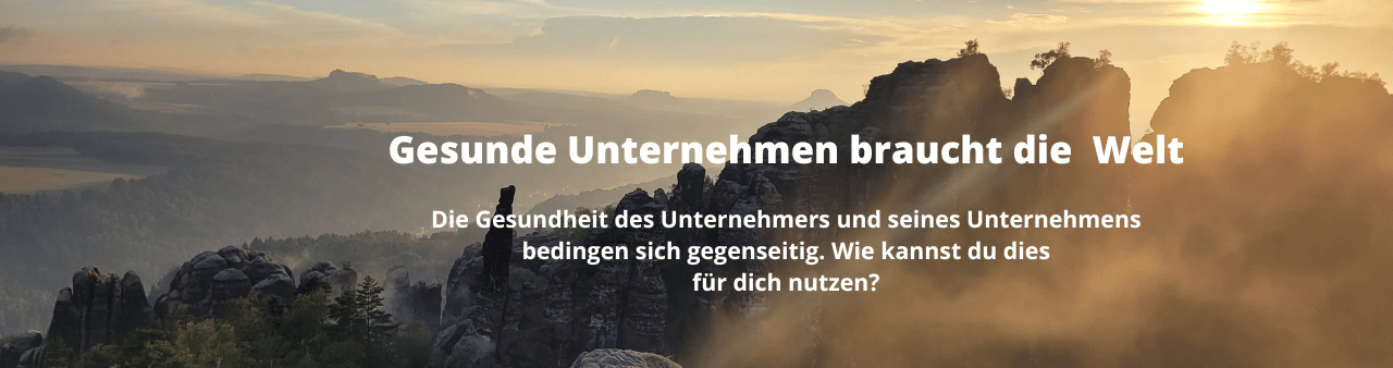 Gesunder Unternehmer = Gesundes Unternehmen -> So einfach?